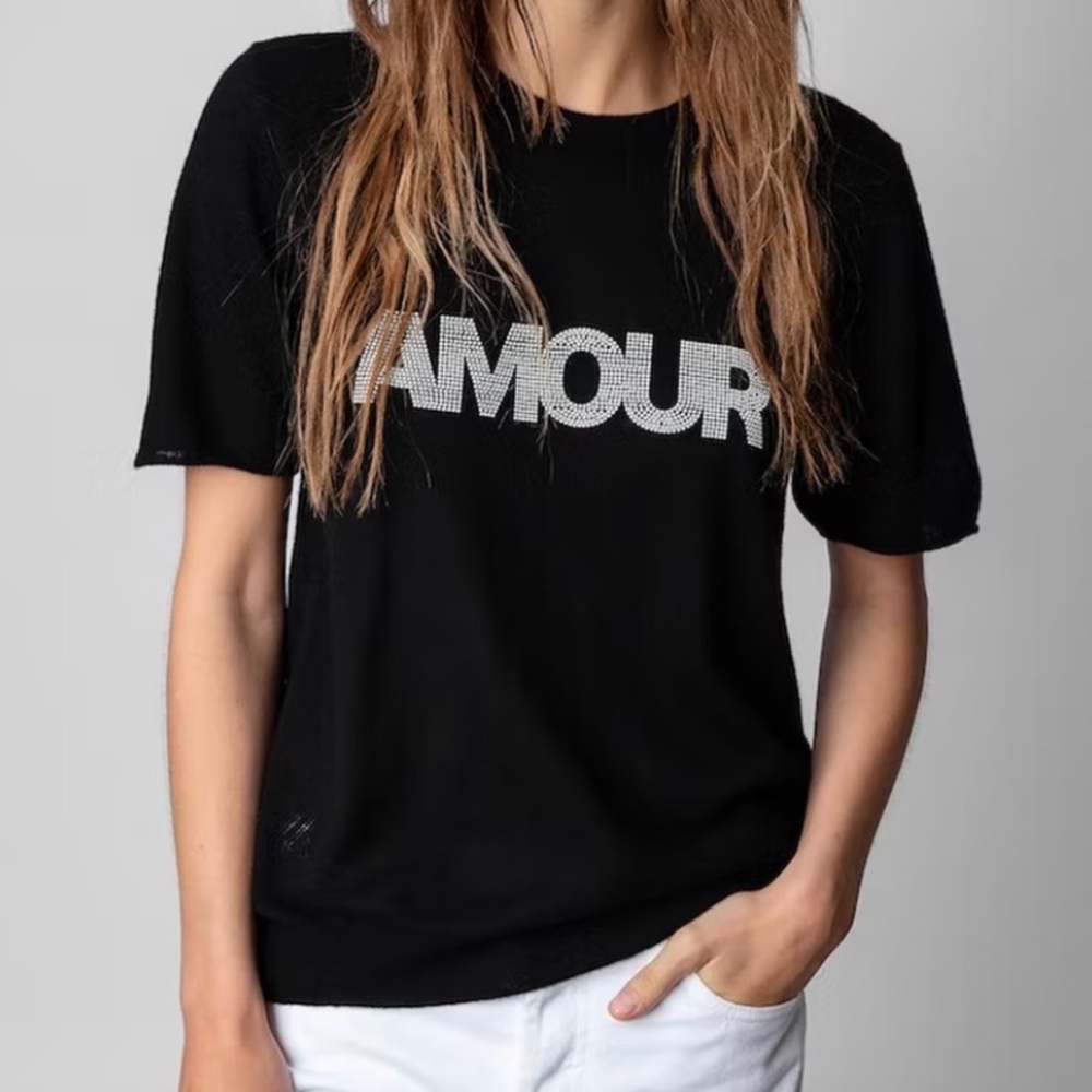 ZADIG & VOLTAIRE Cashmere CP Amour Sweater - Size L